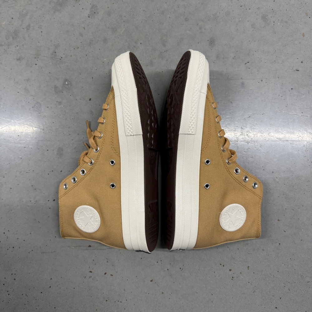 Converse Tan and Cream High-Top Chuck Taylor Sneakers
